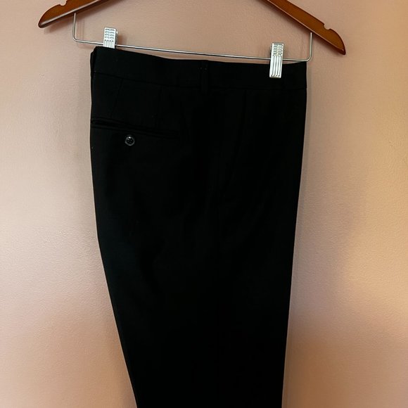 Topman Men's Black Dress Up Pants. Slim Fit. Flat front. Size: 34. - Picture 4 of 6